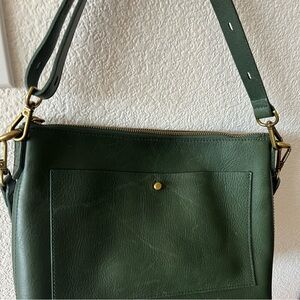 NWT Forest Green Madewell Transport Crossbody and Shoulder bag
